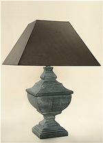ALEXANDERS 42 CM SLATE PATARA SQUARE LAMP